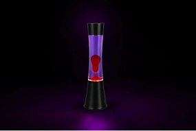 Čierna LED lávová lampa (výška 39,5 cm) Etna – Reality