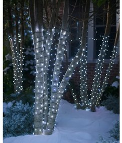 Vianočné svetielka vonkajšie FLASH studená biela 100 LED