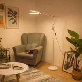 BRILAGI - stmievateľná flexibilná stojaca lampa VARIO LED/14W/230V 157 cm biela