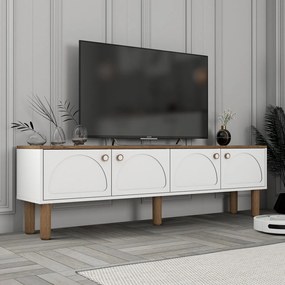 TV stolík/skrinka Bohnedo (biela). Akcia -17%. Vlastná spoľahlivá doprava až k Vám domov. 1121654