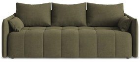 Khaki rozkladacia/s úložným priestorom pohovka 225 cm Moku – Makamii