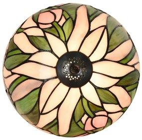 Stolová vitrážová Tiffany Ø27*40 PINK TULIP