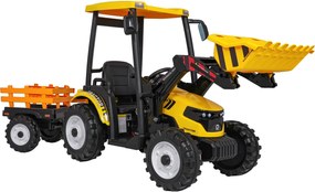 Ramiz MEGA Traktor D68 s prívesom žltý