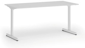 Kancelársky stôl PRIMO BETA, 1600 x 800 mm, biela podnož, biela