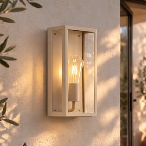 Klasické vonkajšie nástenné svietidlo béžové IP44 - Rotterdam