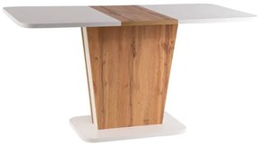 Jedálenský stôl Signal CALIPSO biely mat/dub wotan