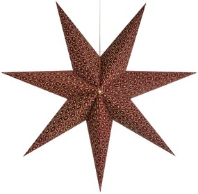 Dekoračná hviezda Baroque zavesenie Ø 45cm bordová
