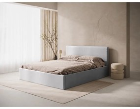 Svetlosivé čalúnené čelo postele 190,5x100 cm Remo – Micadoni