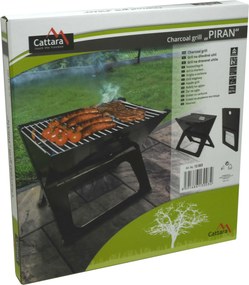 CATTARA Skladací gril na drevené uhlie PIRAN 28 × 43 cm