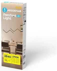 Aigostar - LED Luster na lanku LED/23W/230V 2700K