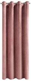 ZATEMŇOVACÍ ZÁVES NA KRÚŽKOCH ROSA 140X250 CM TMAVORUŽOVÁ