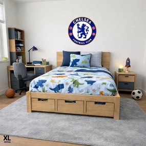 Textilná nálepka na stenu - logo "FC Chelsea" Veľkosť: 60 cm