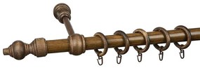 Záclonová tyč FI28mm 240cm Orech