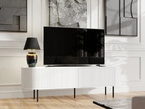 TV stolík/skrinka Niruki, Farby: biela/biely mramor