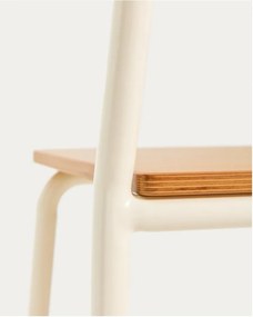 Béžová kovová detská stolička Tinn – Kave Home