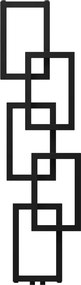 Mexen Grid, dekoratívny kúpeľňový radiátor 1360 x 390 mm, 349 W, čierna, W215-1360-390-00-70