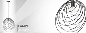 Toolight - Moderna stropná lampa APP426-1CP, čierna, OSW-00557