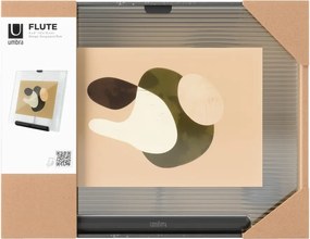 Čierny sklenený stojací rámček 16x20 cm Flute – Umbra