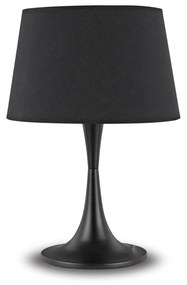 Stolová lampa Ideal lux 110455 LONDON TL1 BIG NERO 1xE27 60W