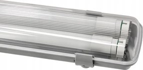 Súprava 2x Hermetické svietidlo 120 cm - lampa + LED trubice do dielne a garáže
