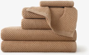 Goldea bavlnený froté uterák / osuška micro pure - škoricový 30 x 50 cm