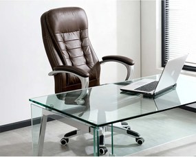 Otočná kancelárska stolička Sofotel 322 - tmavohnedá