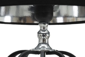 Stolná lampa Darky Silver 44,5 cm čierno-strieborná