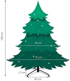 SPRINGOS Prémiový umelý vianočný stromček 120 cm, prírodný smrek CT0094