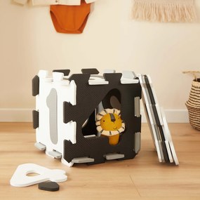 Bieco - Penová hracia podložka s číslami - puzzle black & white - 10 ks