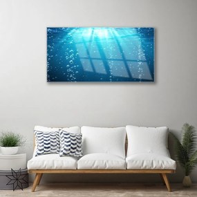 Obraz na skle Voda umenie 125x50 cm