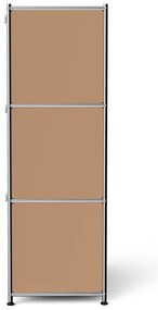 Kovová komoda »CN3« s 3 výklopnými priečinkami, karamelová