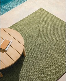 Zelený vnútorný a vonkajší koberec z recyklovaných vlákien 160x230 cm Despas – Kave Home