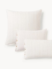 Obliečka na vankúš z vypratého ľanu's pruhmi Telma