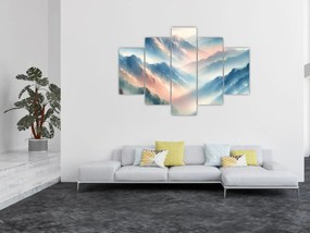 Obraz - Akvarelové hory (150x105 cm)