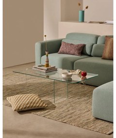 Sklenený konferenčný stolík 60x120 cm Zaren – Kave Home