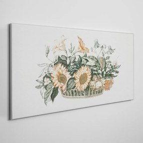 Obraz na plátne Kresba kvetín závod