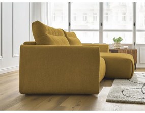 Okrovožltá rohová pohovka Aden – Bobochic Paris