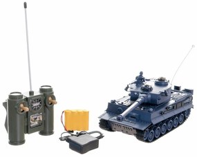 Teddies Tank RC TIGER I  so zvukom a svetlom, 33 cm, na batérie + dobíjací pack 40 MHz
