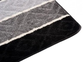 Kúpeľňový koberček MULTI A5132 ROMBY sivý, čierny