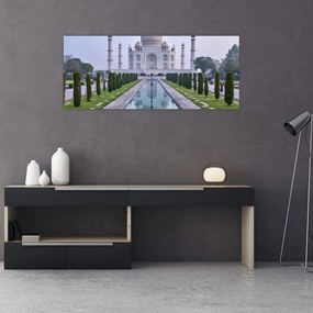 Obraz - Taj Mahal za východu slnka (120x50 cm)