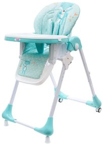 NEW BABY Jedálenská stolička NEW BABY Minty Fox - ekokoža a vložka pre bábätká
