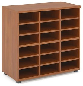 Nízka skriňa s nikou Praktik 80 x 40 x 76,5 cm, tmavý orech