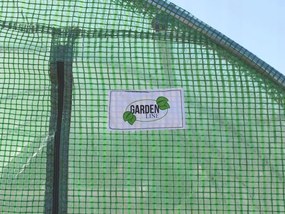 Garden Line 4-dielny zelený fóliový záhradný tunel NEW SOLUTION 4 x 2,5 x 2 m