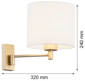 Argon 8370 - Nástenná lampa DOLCE 1xE27/15W/230V