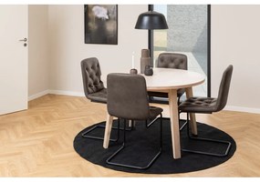 Okrúhly rozkladací jedálenský stôl s doskou v dubovom dekore ø 120 cm A-Line – Actona