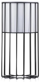 Kvetináč na stojane LOFT III 42 cm čierny/biely