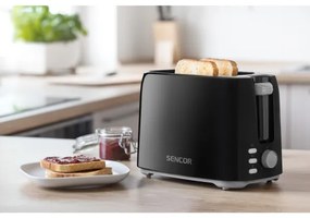 Sencor - Hriankovač s dvomi otvormi 750W/230V čierna