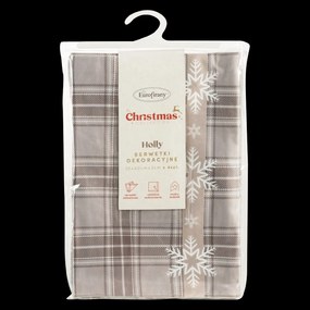 SADA 4 KS VIANOČNÉ PRESTIERANIE NA STÔL HOLLY 30X40 CM VZOROVANÁ
