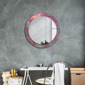 Okrúhle zrkadlo s potlačou Festival farieb fi 70 cm