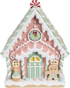 Farebná perníková chalúpka Gingerbread House - 20*16*25 cm